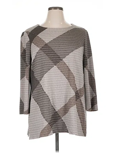 Pre-owned Misook Pullover Sweater In Gray