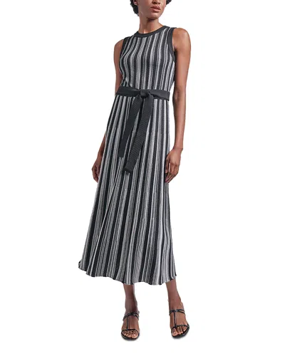 MISOOK RIB KNIT STRIPED MAXI DRESS