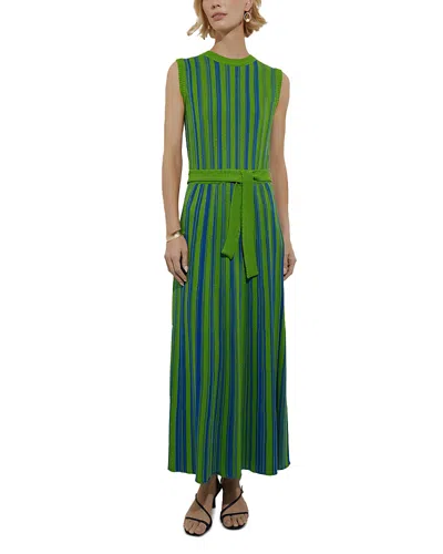 MISOOK RIB KNIT STRIPED MAXI DRESS