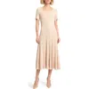 Misook Knit Fit And Flare Dress