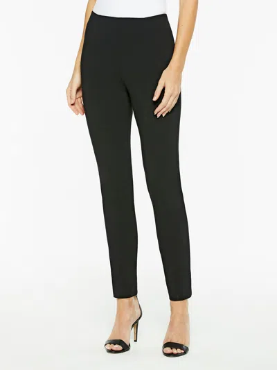 Misook Seasonless Ponte Pull-on Pant, Black