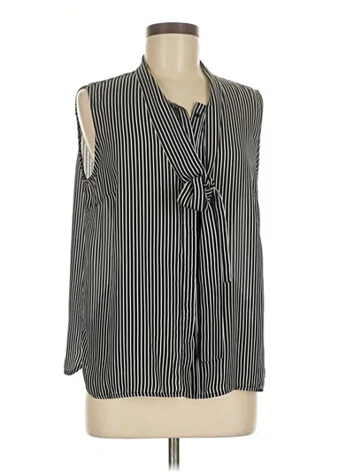 Pre-owned Misook Sleeveless Blouse In Black