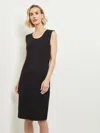 Misook Plus Size Pullover Sleeveless Tank Dress In Black