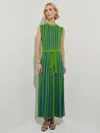 Misook Modern Fit Sleeveless Rib Knit Dress In Multi