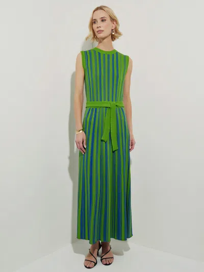 MISOOK SLEEVELESS SOFT RIBBED KNIT BELTED MAXI DRESS - MODERN FIT