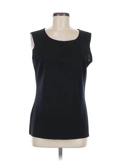 Pre-owned Misook Sleeveless T-shirt In Black
