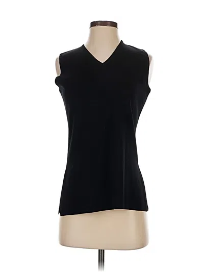 Pre-owned Misook Sleeveless T-shirt In Black