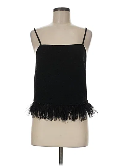 Pre-owned Misook Sleeveless Top Black Strapless Neckline Tops