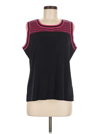 Pre-owned Misook Sleeveless T-shirt In Black