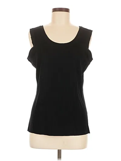 Pre-owned Misook Sleeveless T-shirt In Black