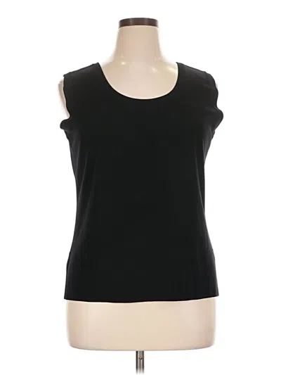 Pre-owned Misook Sleeveless T-shirt In Black