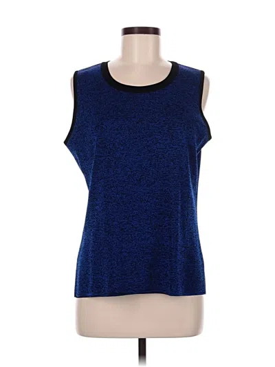 Pre-owned Misook Sleeveless T-shirt In Blue