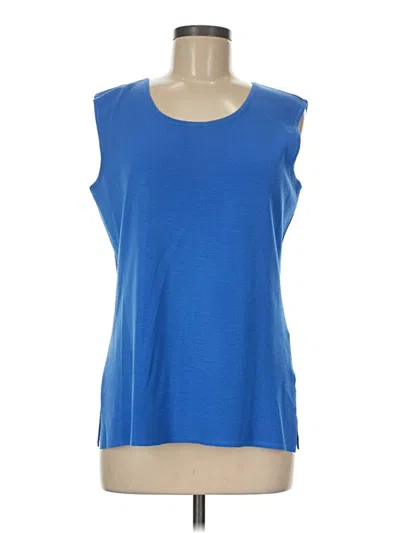Pre-owned Misook Sleeveless T-shirt In Blue