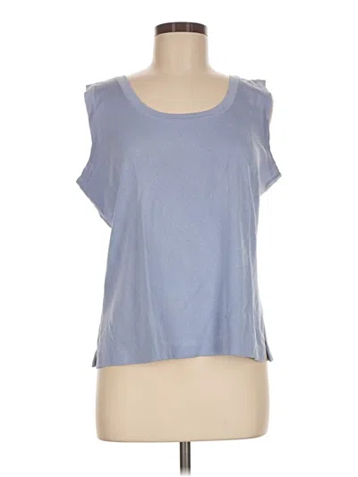 Pre-owned Misook Sleeveless T-shirt In Blue