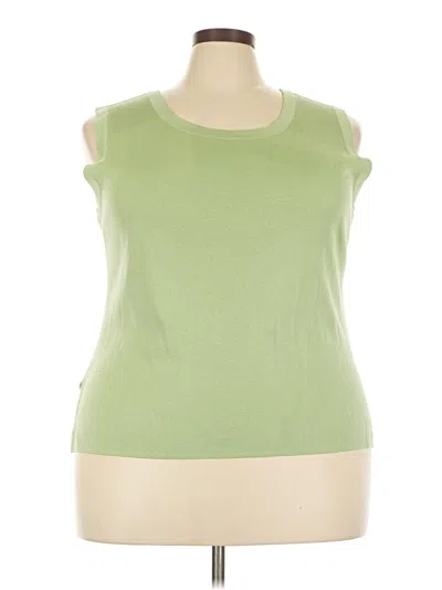 Pre-owned Misook Sleeveless T-shirt In Green