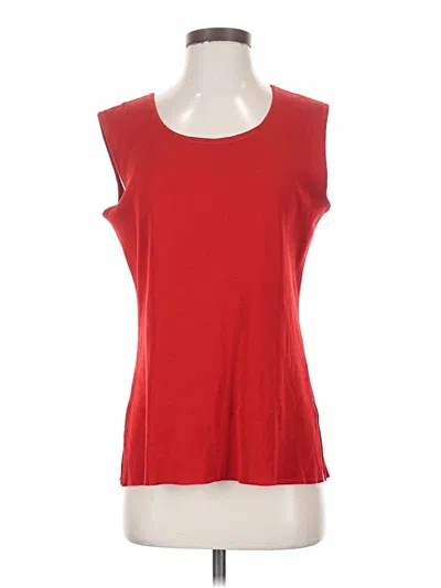 Pre-owned Misook Sleeveless T-shirt In Red