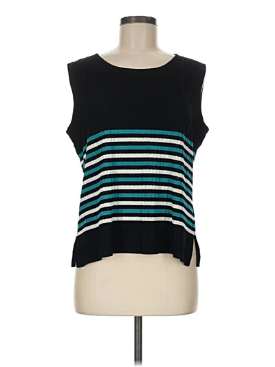 Pre-owned Misook Sleeveless T-shirt In Teal