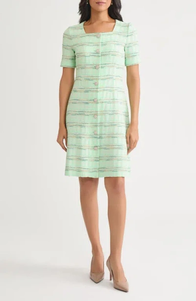 Misook Soft Plaid Knit A-line Dress