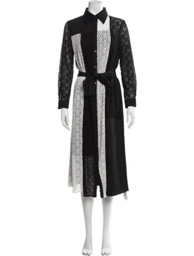 Pre-owned Misook Square Neckline Mini Dress W/ Tags In Black