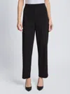 Misook Soft Crepe Wide-leg Pants In Black