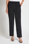 Misook Pull On Straight Leg Knit Pants In Black