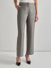 Misook Stretch Woven Wide Leg Pant In Black/white
