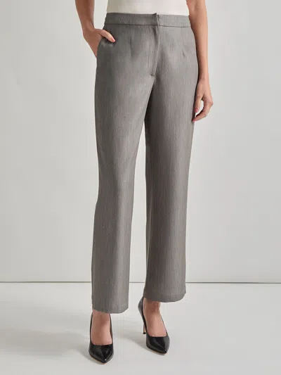 Misook Stretch Woven Wide Leg Pant In Multi