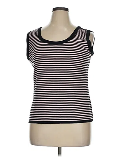 Pre-owned Misook Sweater Vest In Black
