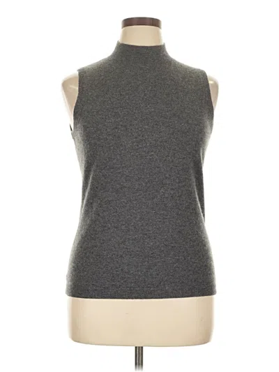 Pre-owned Misook Sweater Vest In Gray