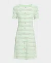 Misook Textured Plaid Knit Sweater Dress