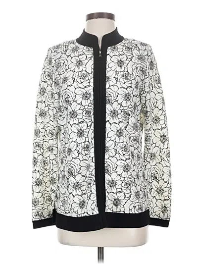 Pre-owned Misook Track Jacket In White