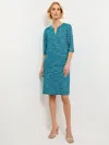 Misook Patch Pocket Shift Dress - Heritage Fit In Multi