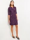 Misook Patch Pocket Shift Dress - Heritage Fit In Multi