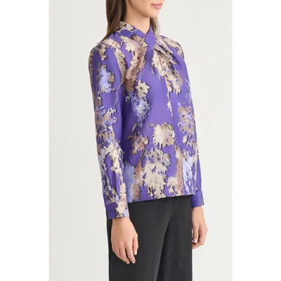 MISOOK MISOOK TWIST FRONT CRÉPE DE CHINE TOP