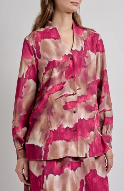 MISOOK MISOOK WATERCOLOR PRINT TOP