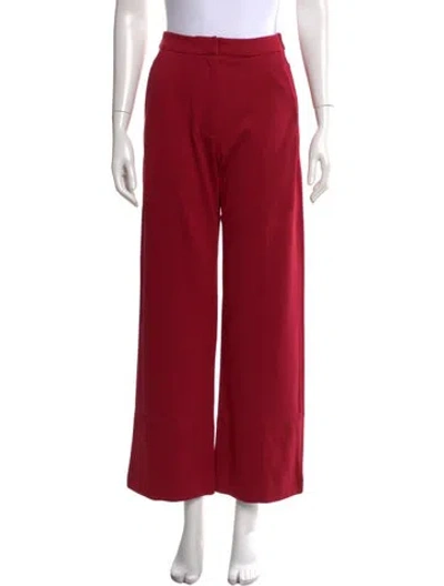 Pre-owned Misook Wide Leg Pants W/ Tags In Burgundy