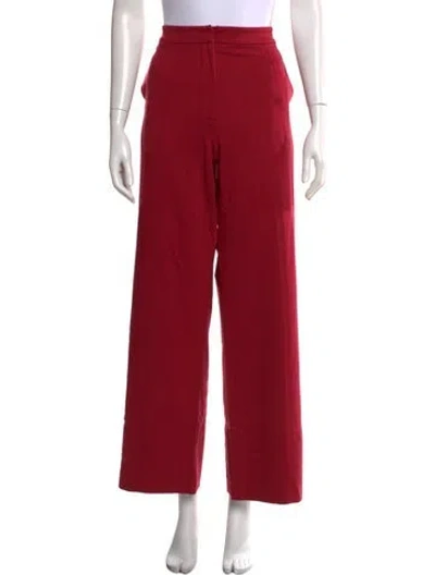 Pre-owned Misook Wide Leg Pants W/ Tags In Red