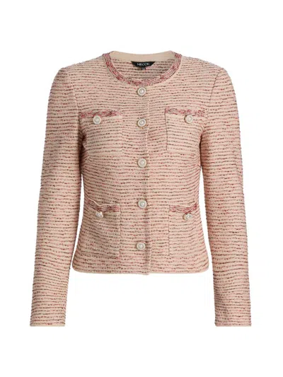 Misook Women's Heritage Ribbon Tweed Knit Jacket