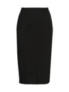 Misook Plus Size Straight Pull-on Skirt In Black
