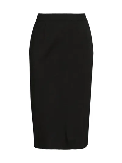 Misook Women's Mylana Knit Straight Midi-skirt In Black