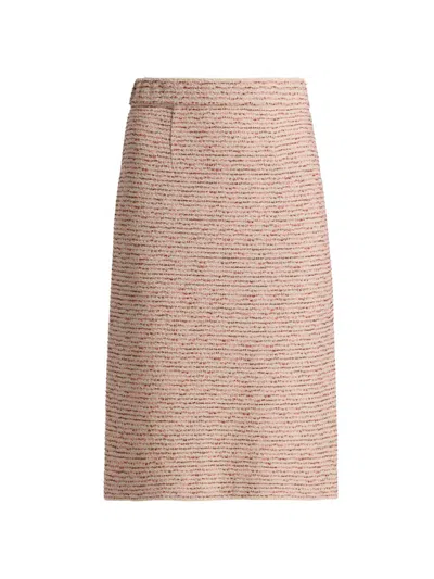 Misook Women's Ribbon Tweed Knit Straight Skirt