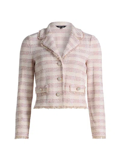Misook Women's Striped Knit Jacket In Neutral