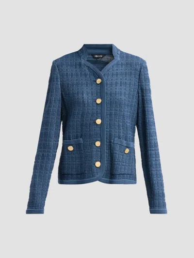 Misook Women's Tonal Tweed Knit Jacket In Stardust