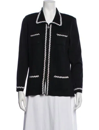 Pre-owned Misook Wool Jacket In Black