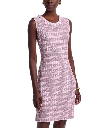 Misook Wrinkle Resistant Knit Dress In Pink