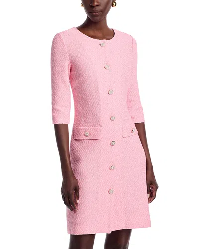 Misook Wrinkle Resistant Knit Dress In Pink