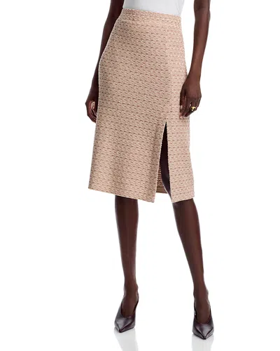 Misook Wrinkle Resistant Knit Skirt In Neutral