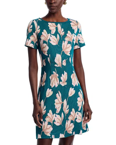 Misook Wrinkle Resistant Soft Knit Dress In Blue