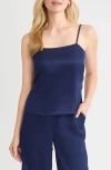 Misook Spaghetti Strap Tank In Blue