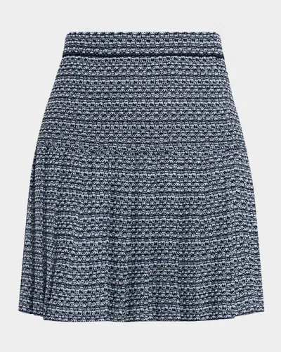 MISOOK X LANI LYNN PLEATED DROP-WAIST TWEED MINI SKIRT